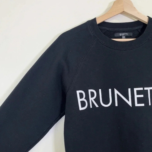 Brunette The  Label Classic Brunette Crew Neck Sweatshirt - Picture 5 of 11